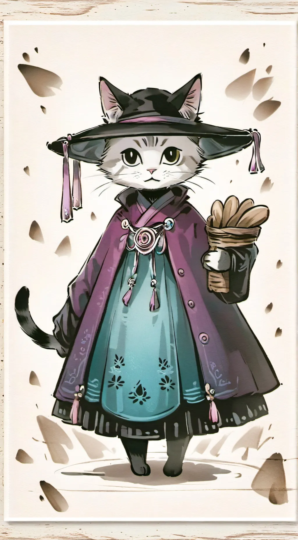 ai character: Кот мкрзи background