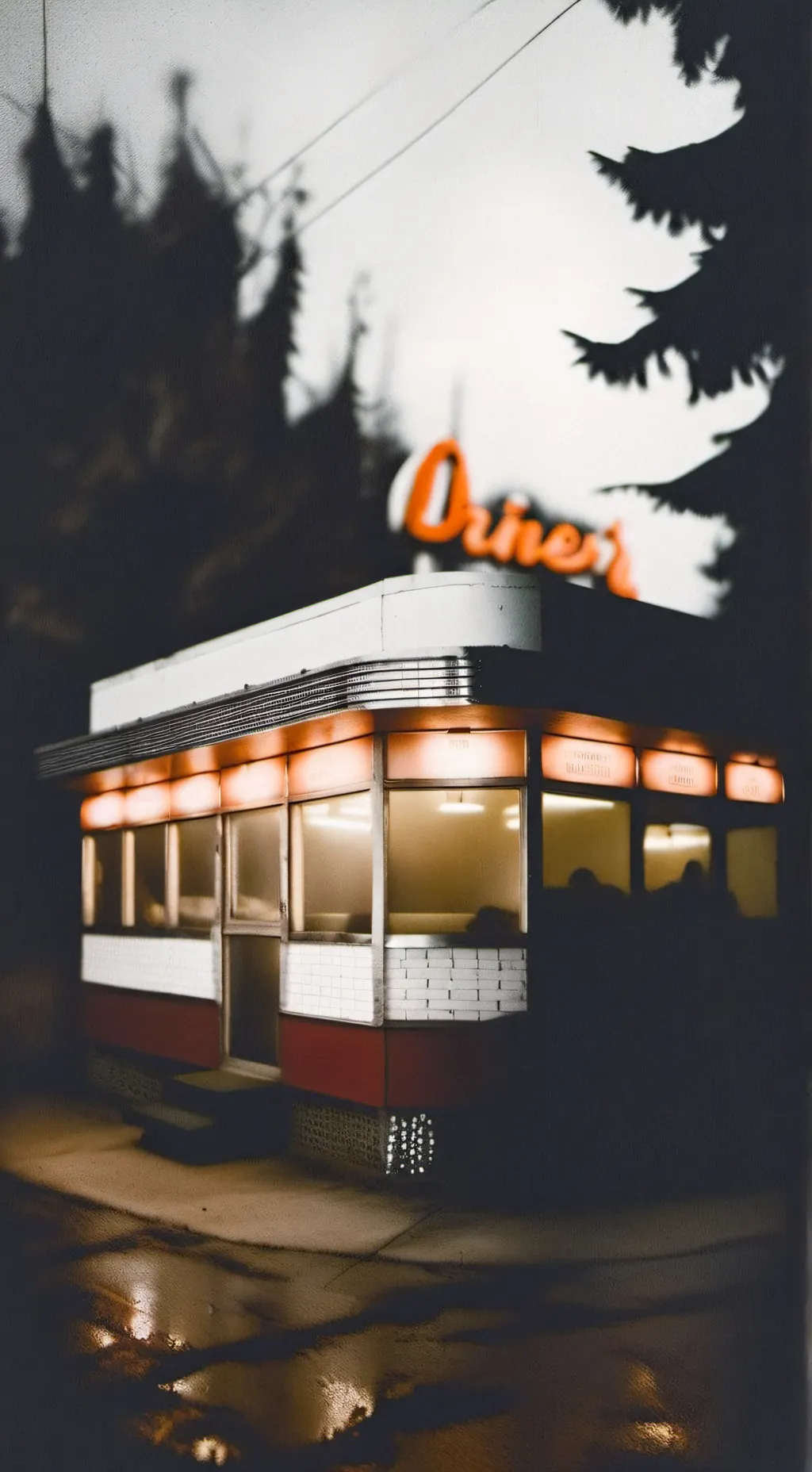 ai character: Diner background