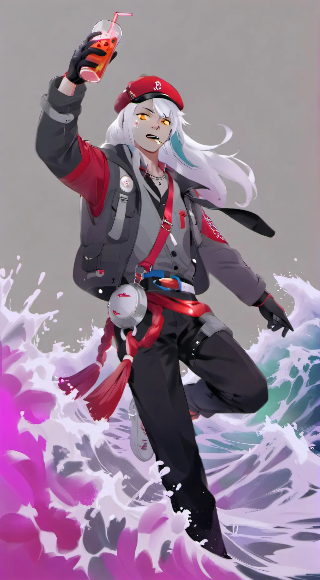 ai character: Ginger Castle Gold background