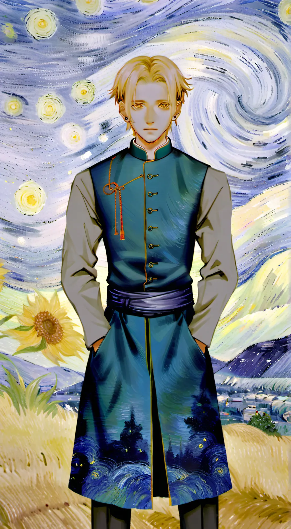 ai character: kurapika background