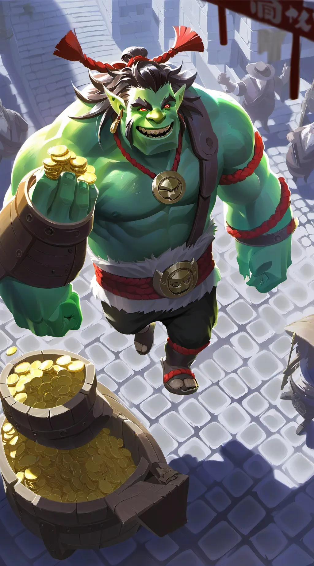 ai character: shrek background