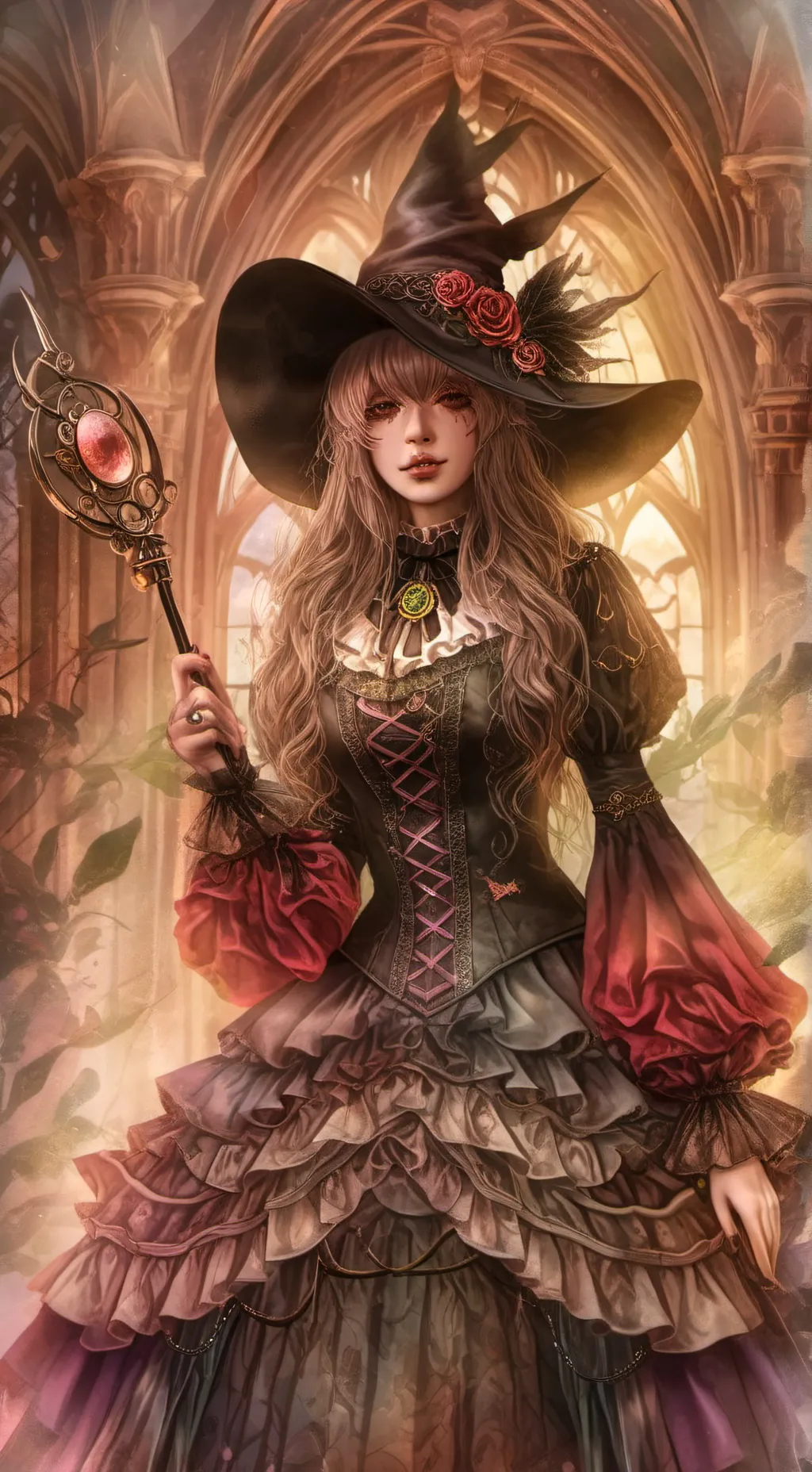 ai character: katiee🐾🌺 background