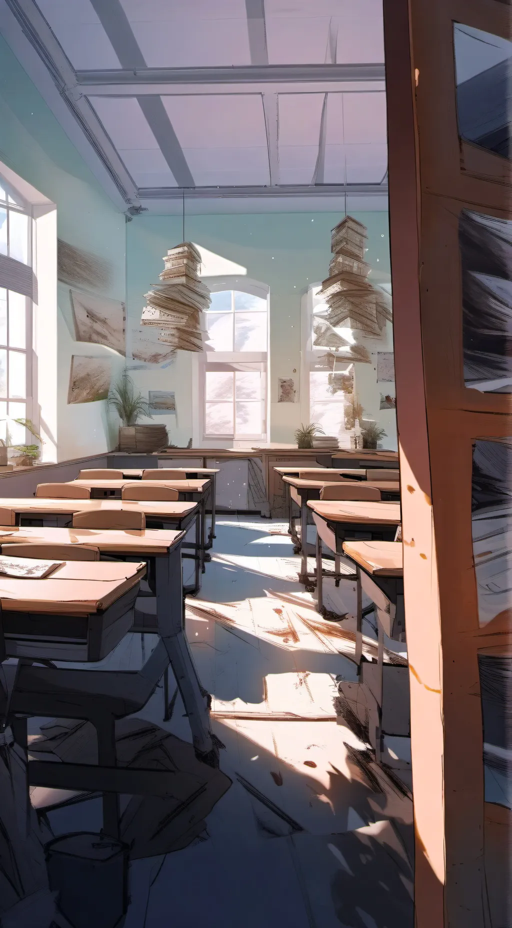 ai character: school day background