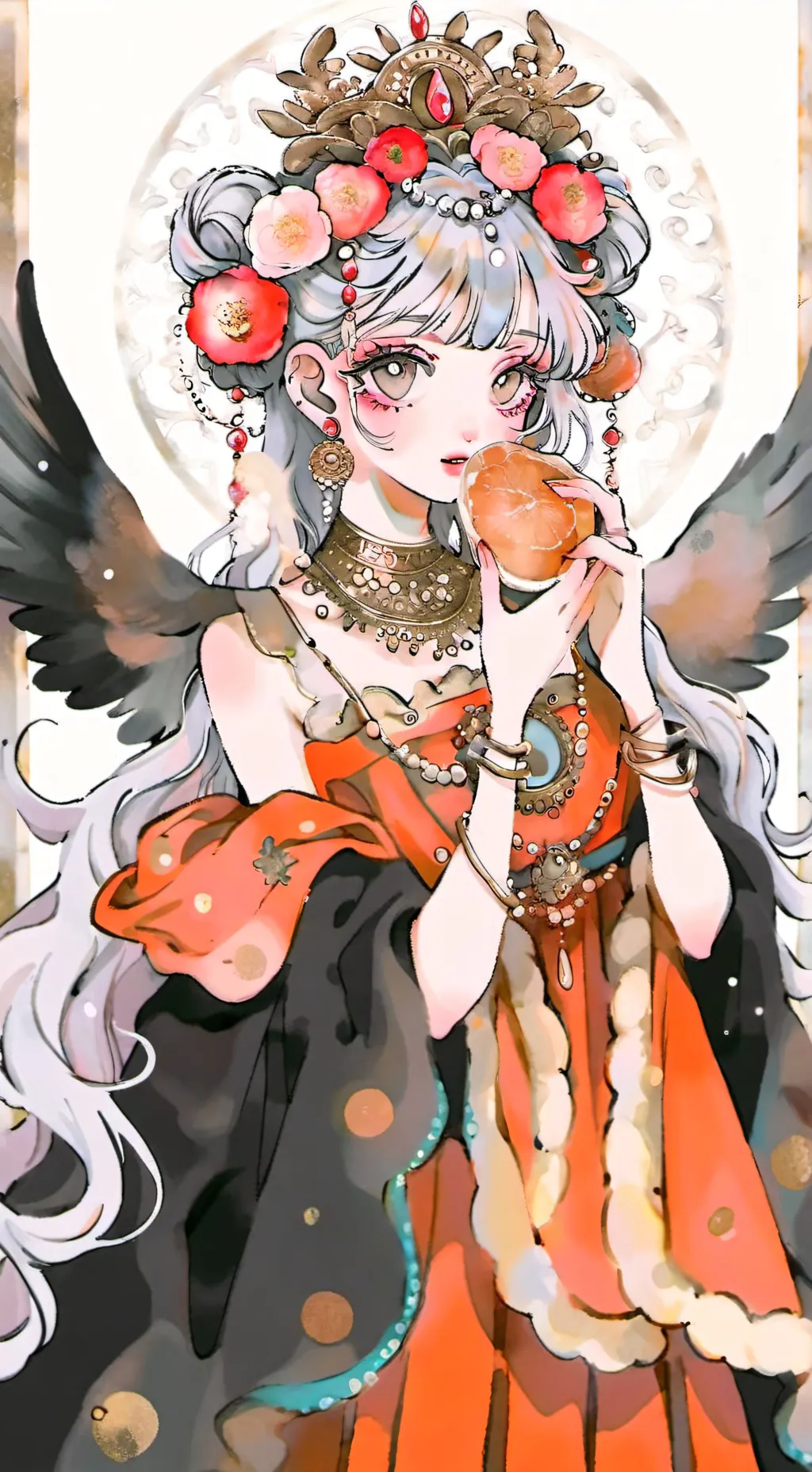 ai character: goddess background