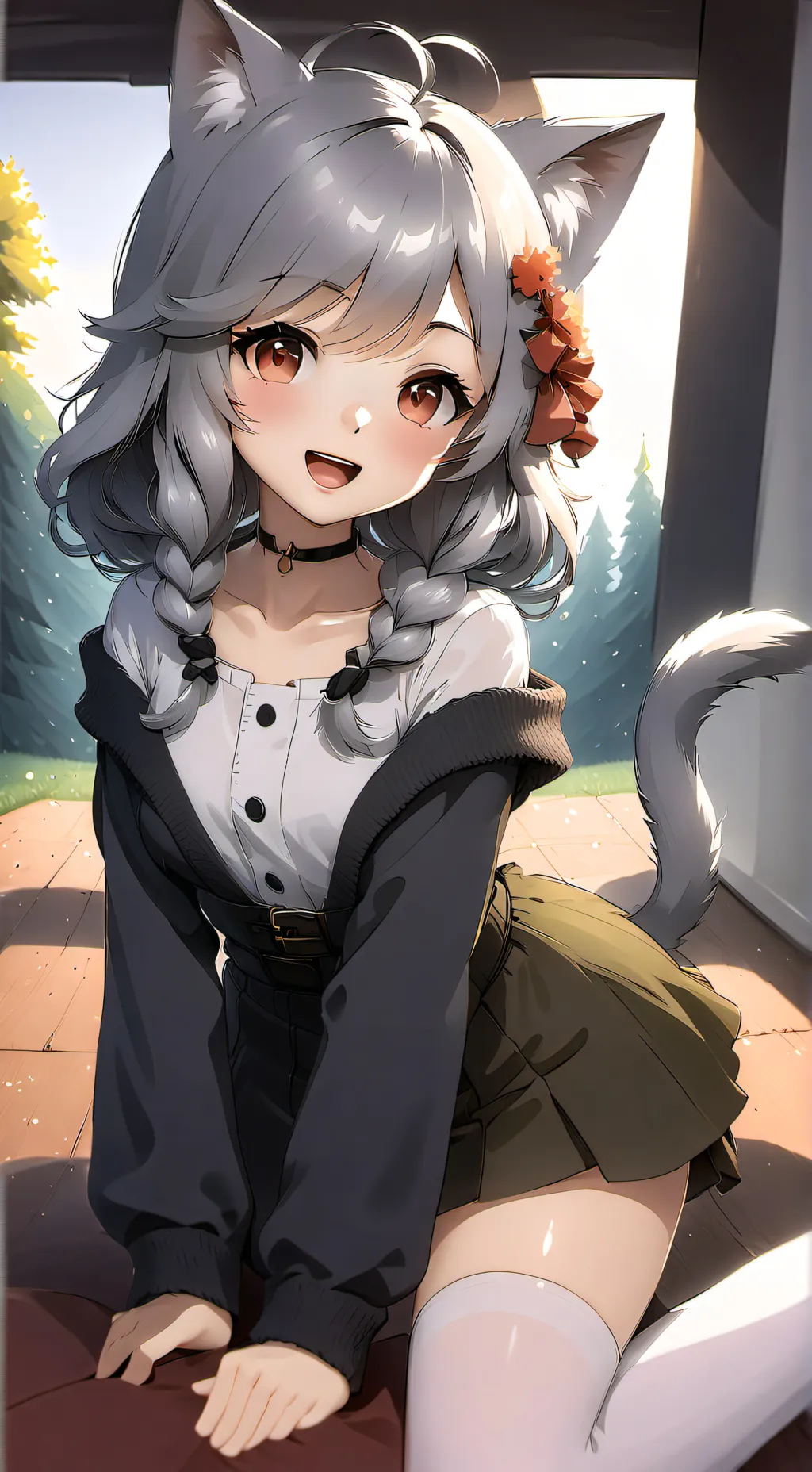 ai character: Neko background