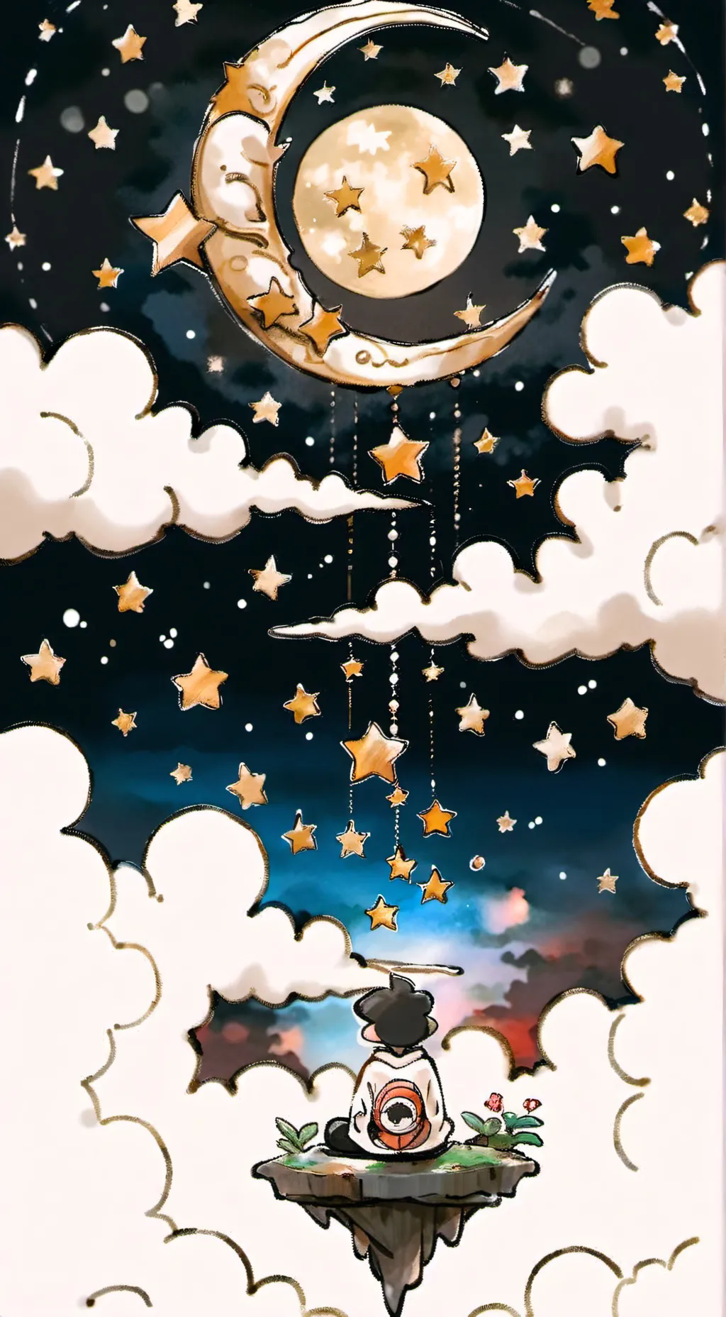 ai character: Ethereal sleeptime background