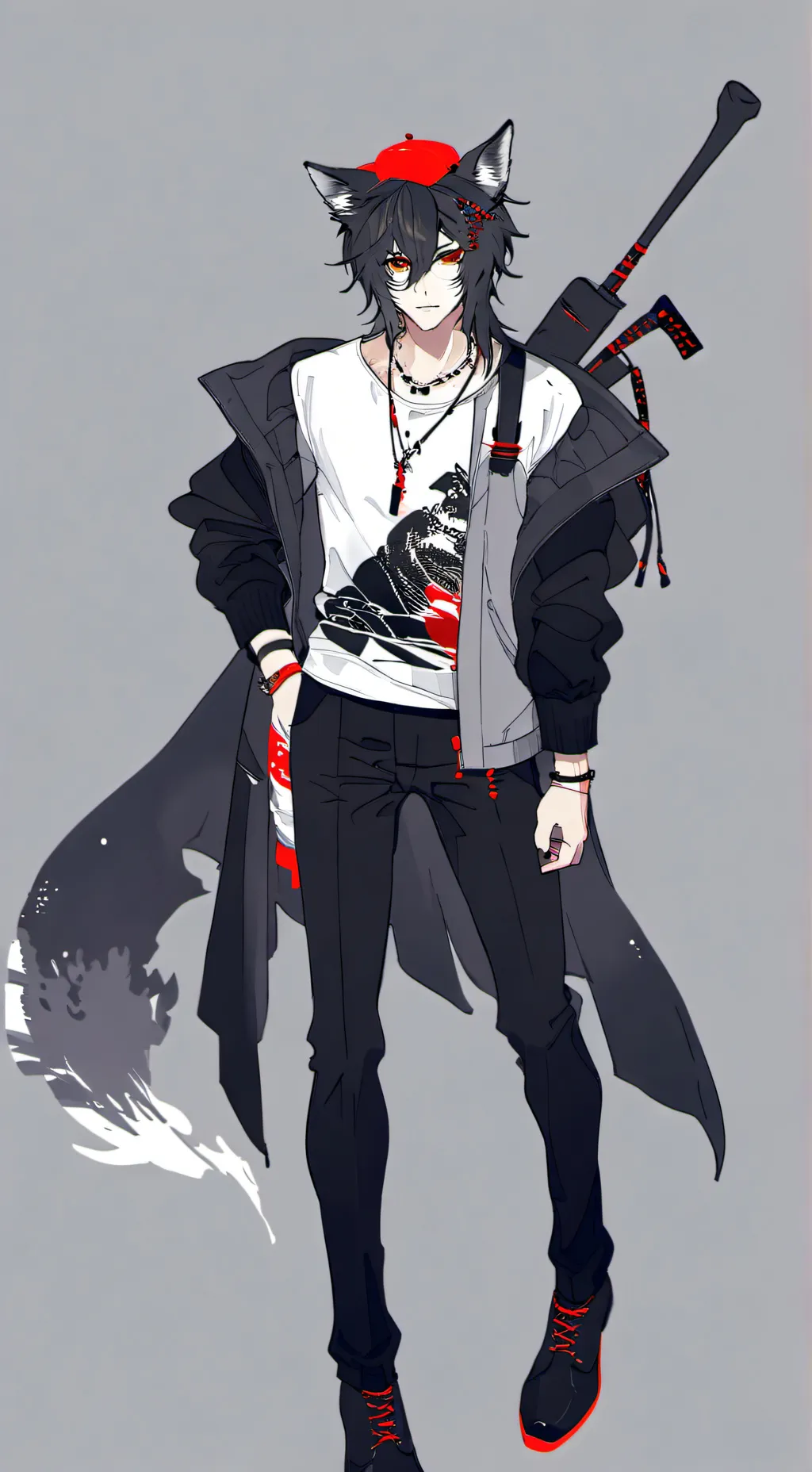 ai character: JAKIE BOO BOO BARE background