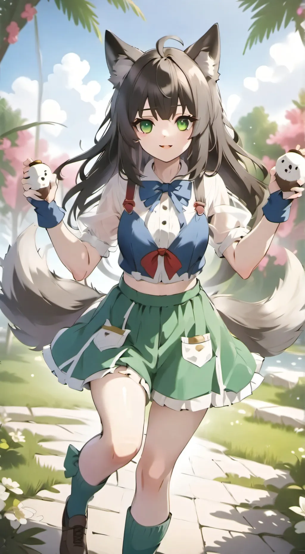 ai character: wolfy :3 background