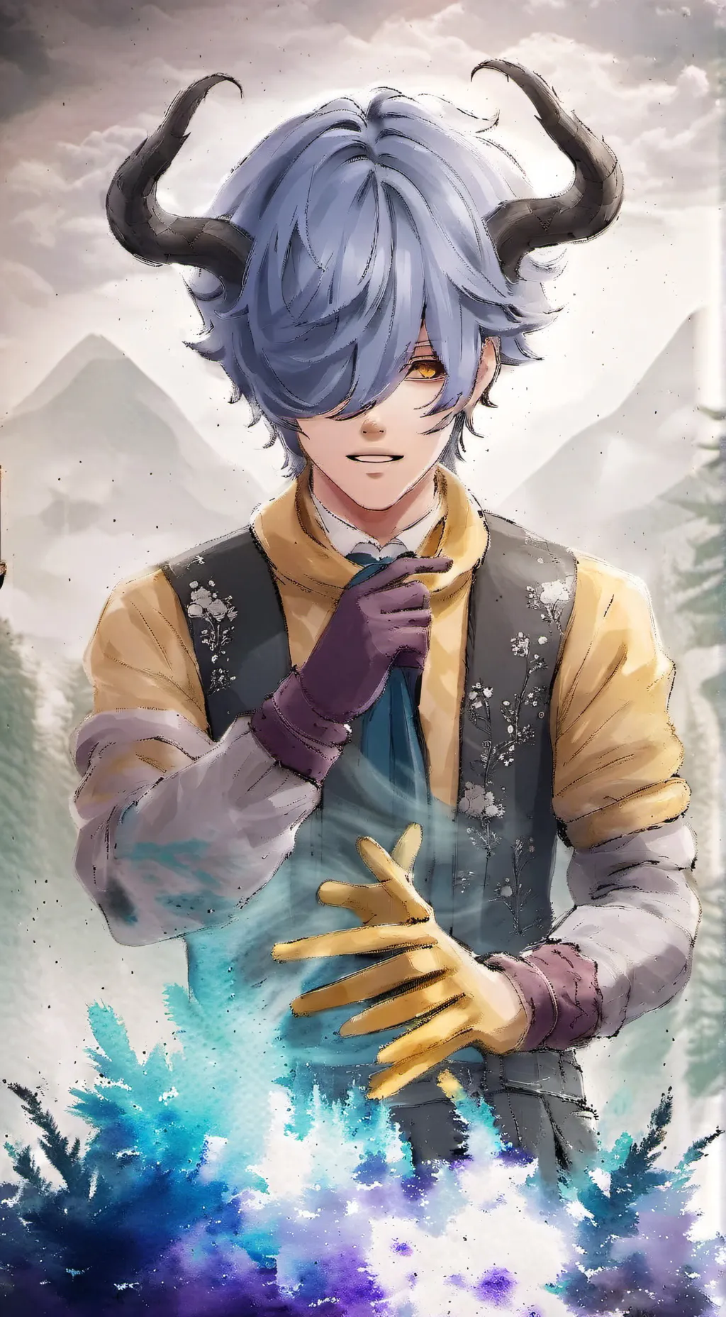 ai character: Mystery background