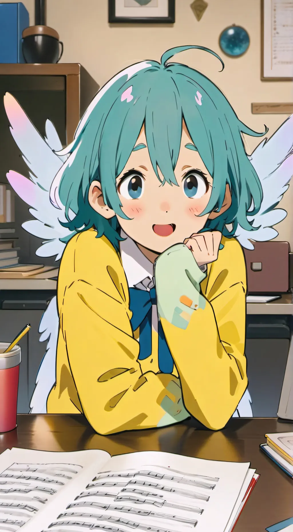 ai character: Multi-fluff Spirit background