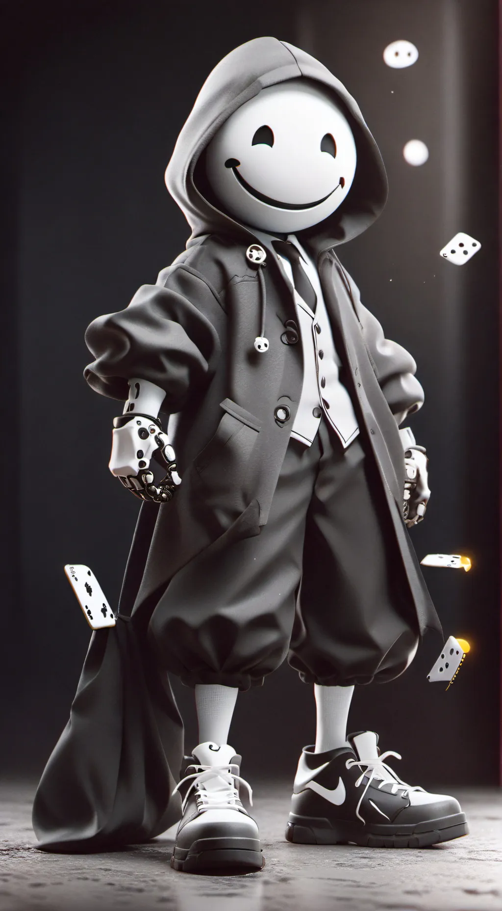 ai character: IM BACK background