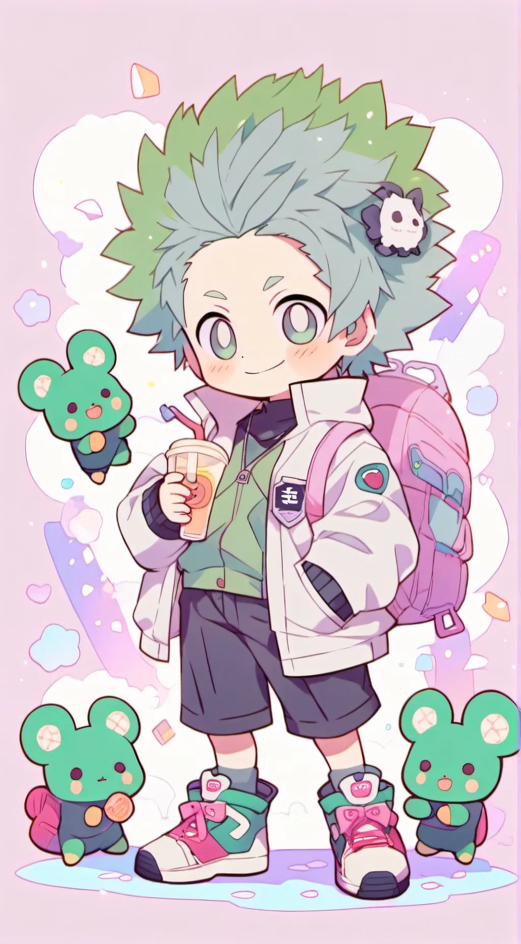 ai character: Izu and Aizawa background