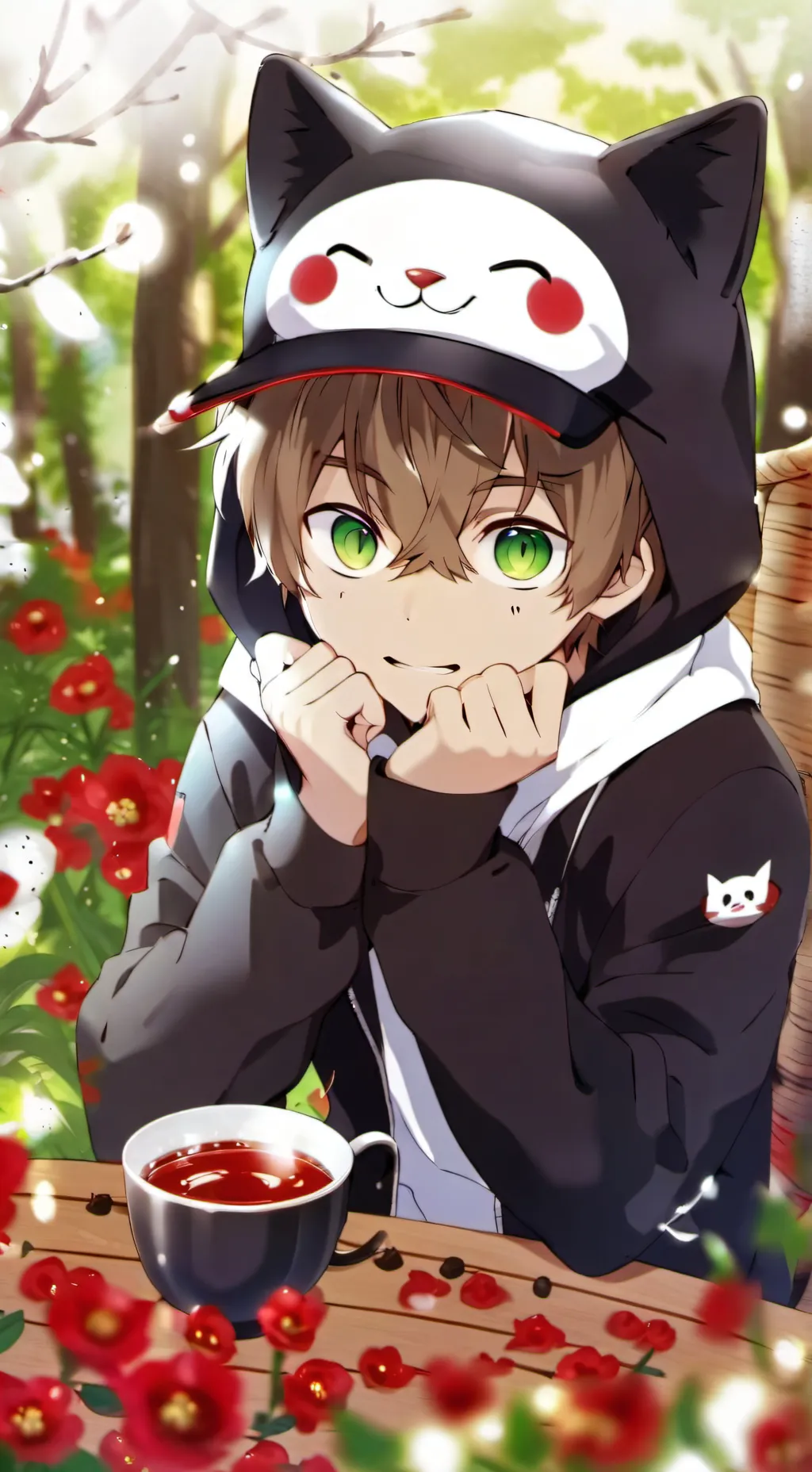 ai character: 🩶🖤🤍Max🤍🩶🖤 background