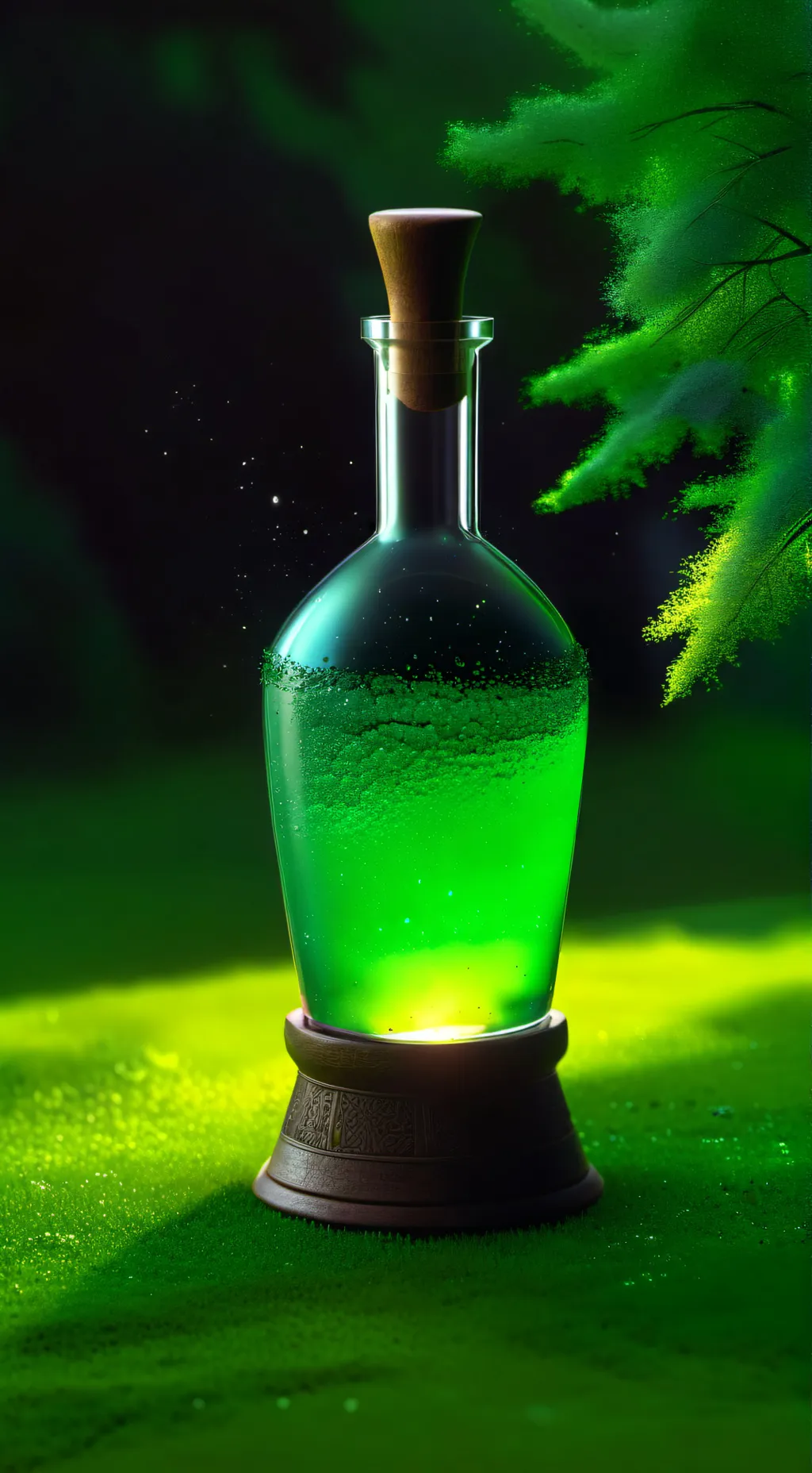 ai character: Green Potion background