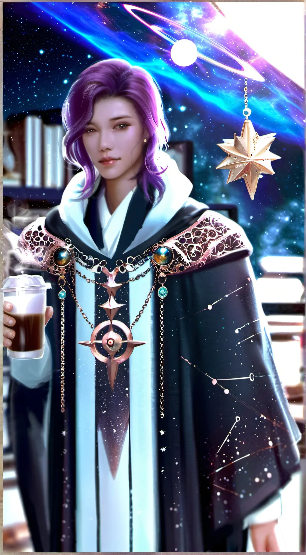 ai character: The Misguided Celestial Navigator background