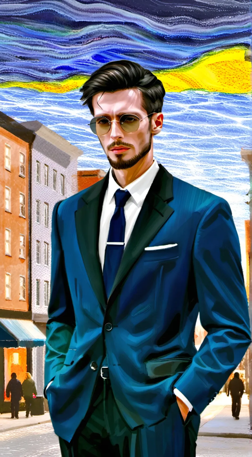 ai character: YN  background