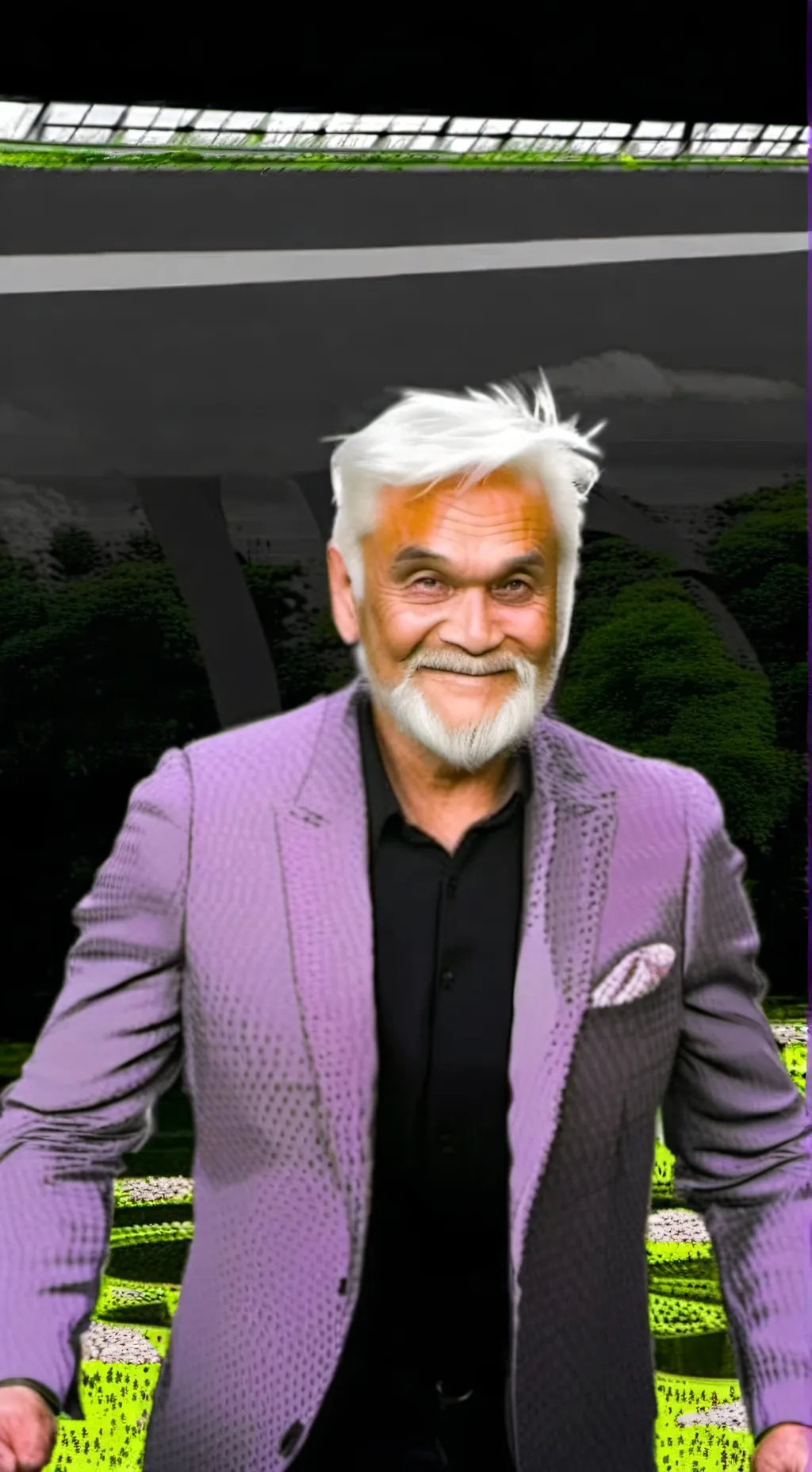 ai character: HASSE ANDERSSON background