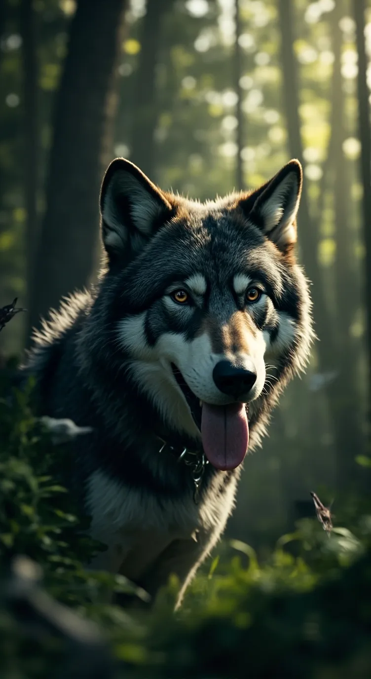 ai character: Poor Wolf  background