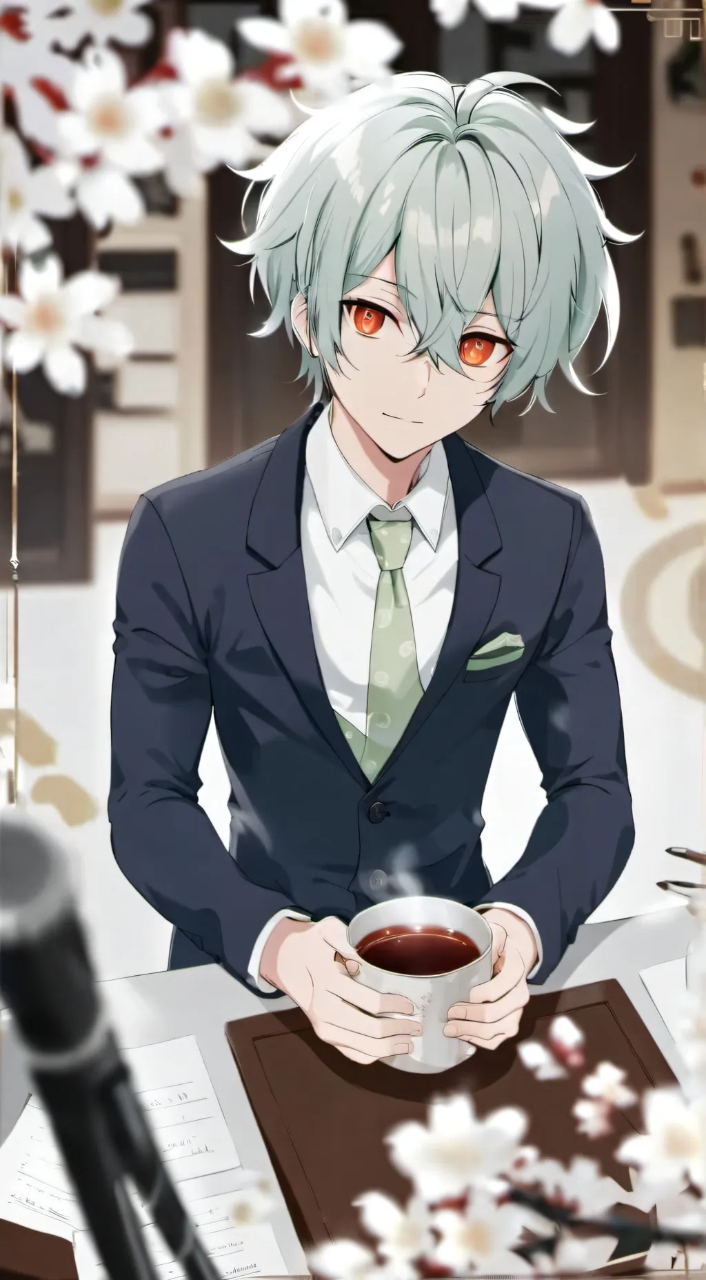 ai character: Léo background