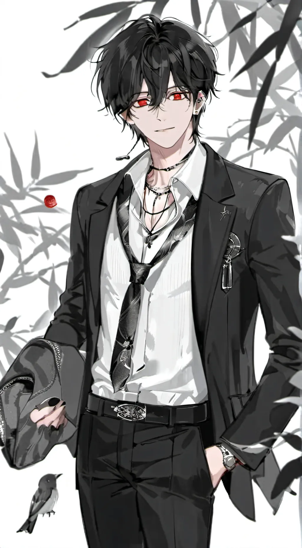 ai character: •ʚ Alvin ɞ• background