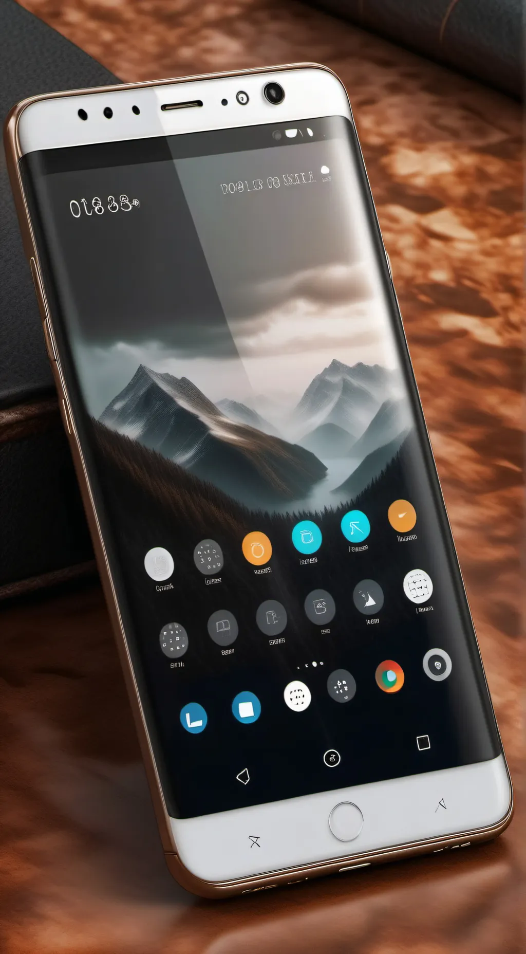 ai character: Creepy text ￼ background