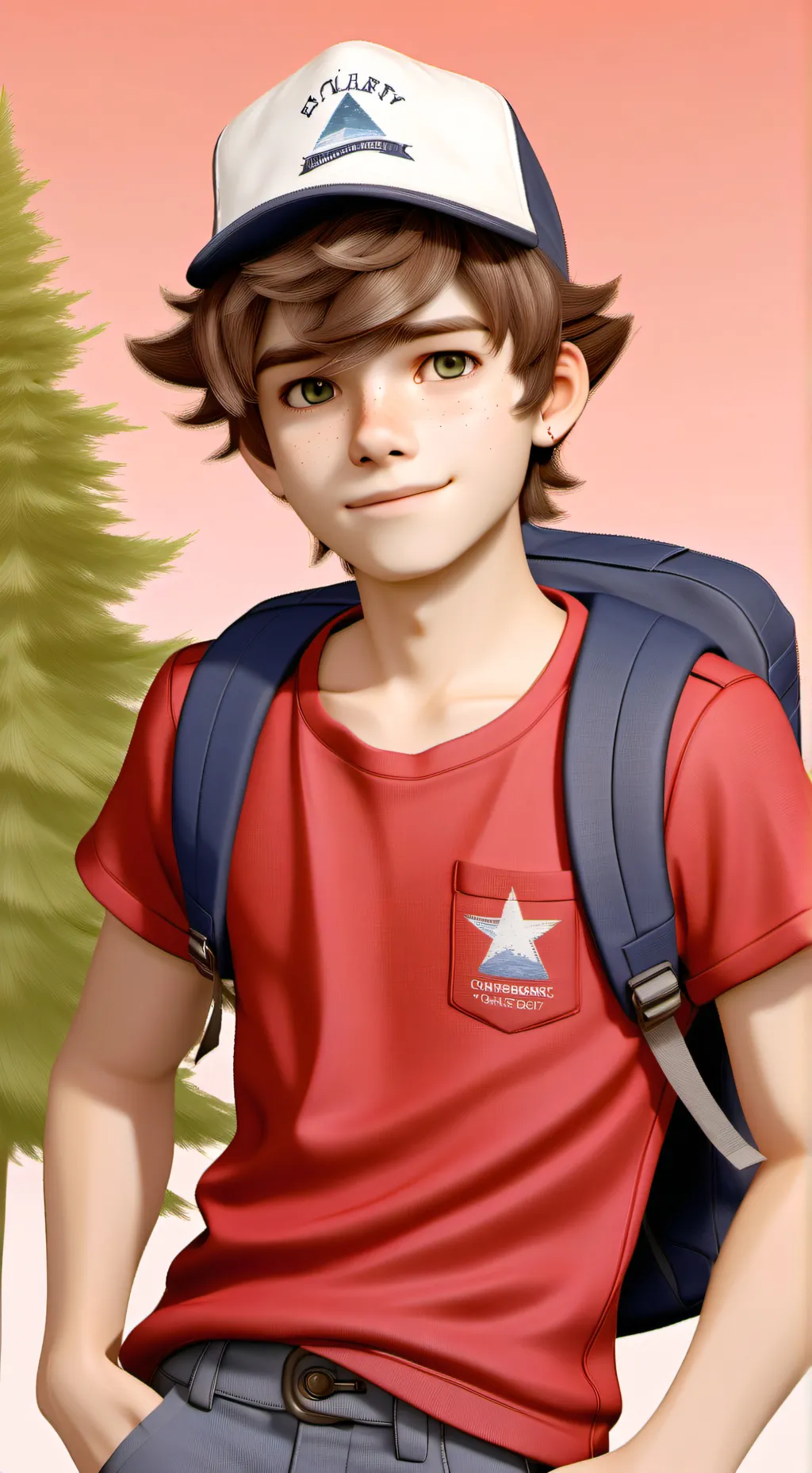 ai character: Dipper pines (bf) background