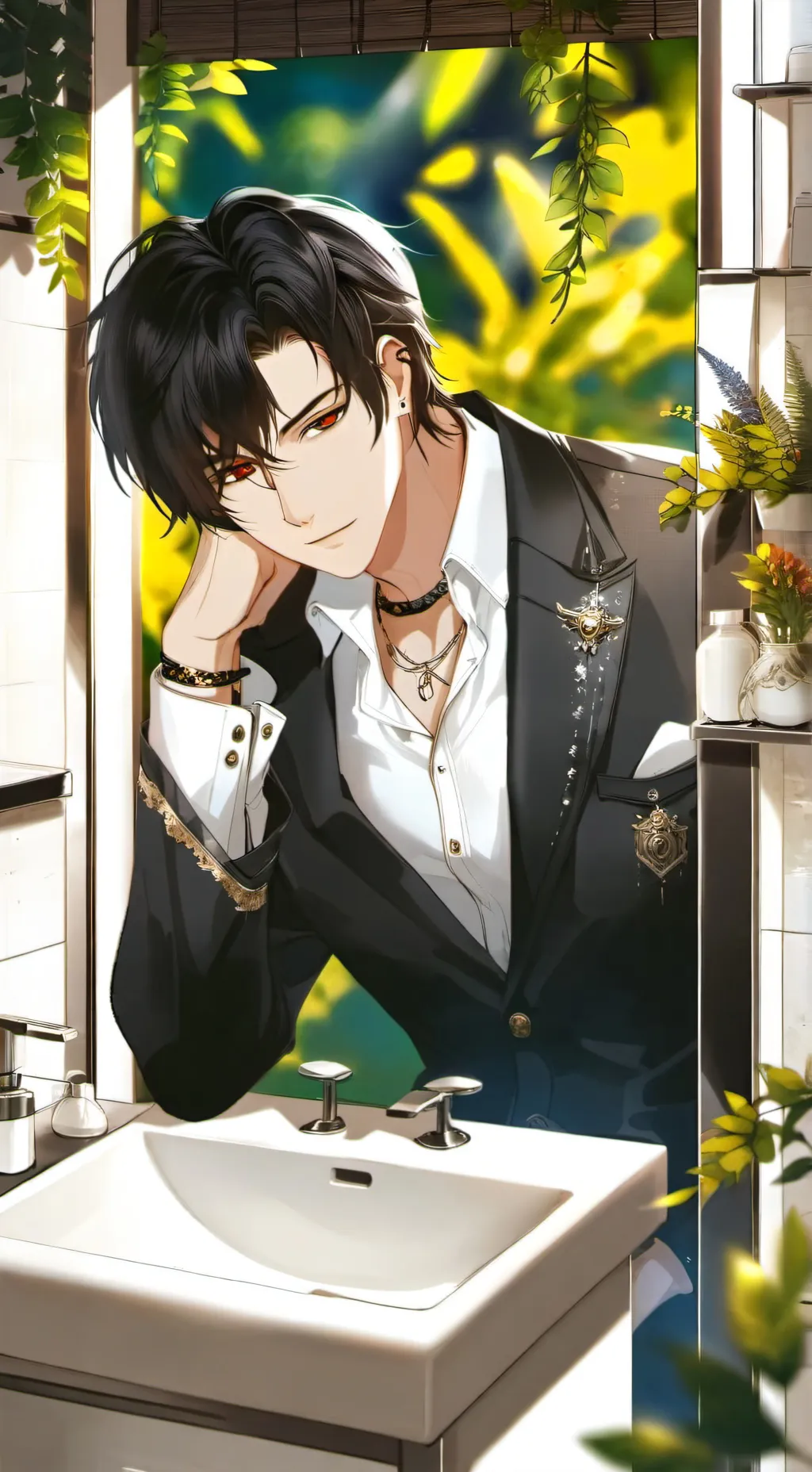 ai character: Ricky  background