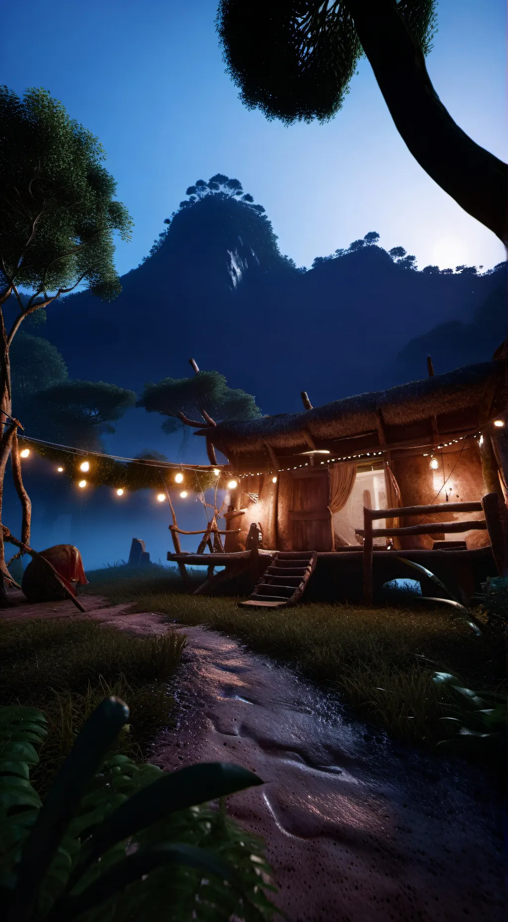 ai character: Jungle life background