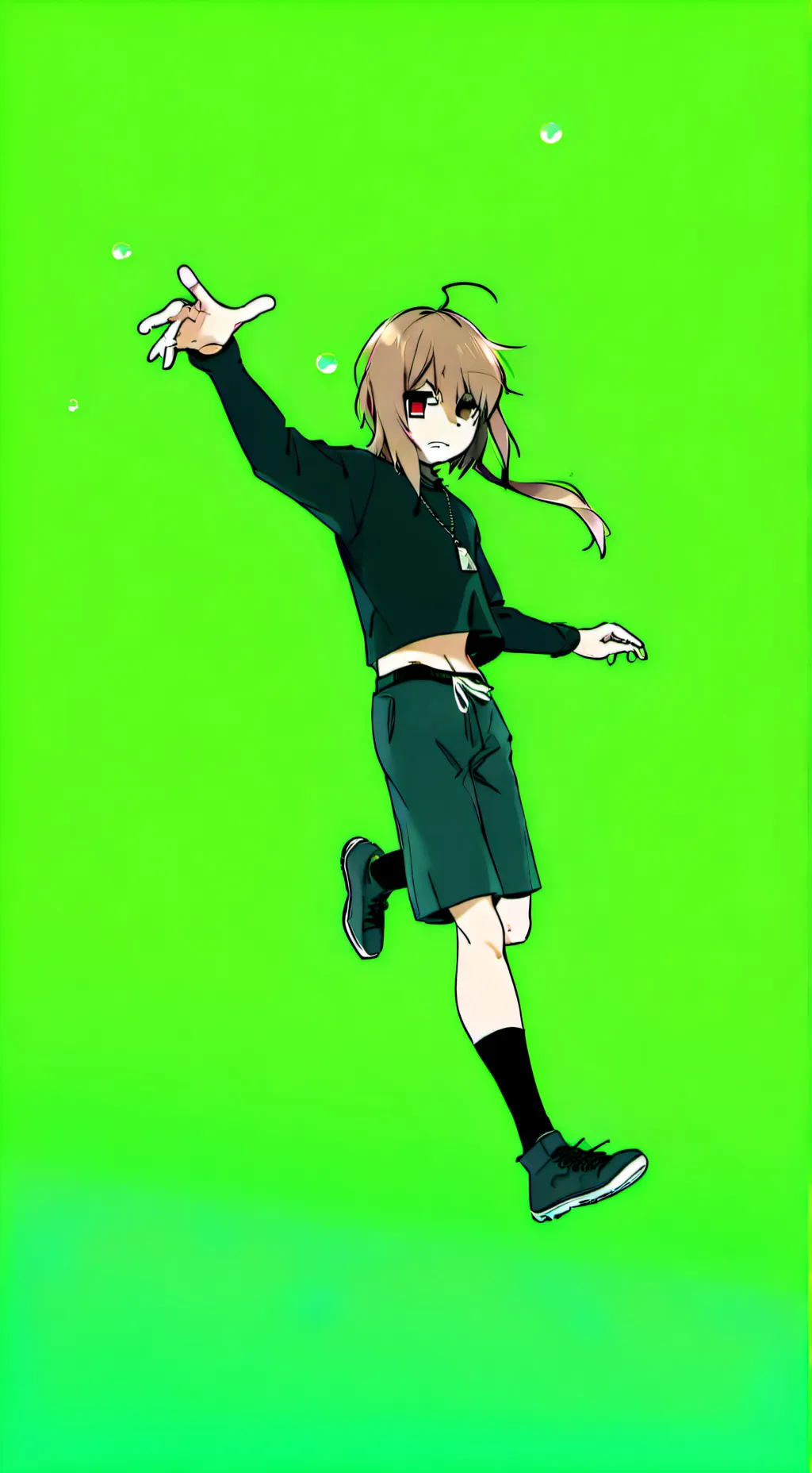 ai character: isa tears of gold background