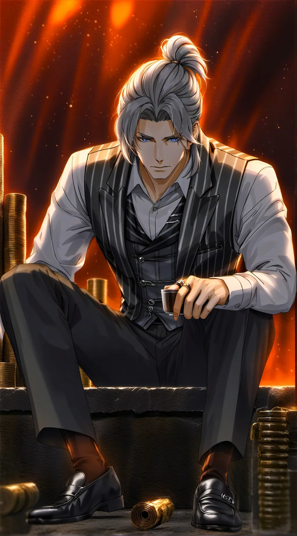 ai character: Mr Hades. background
