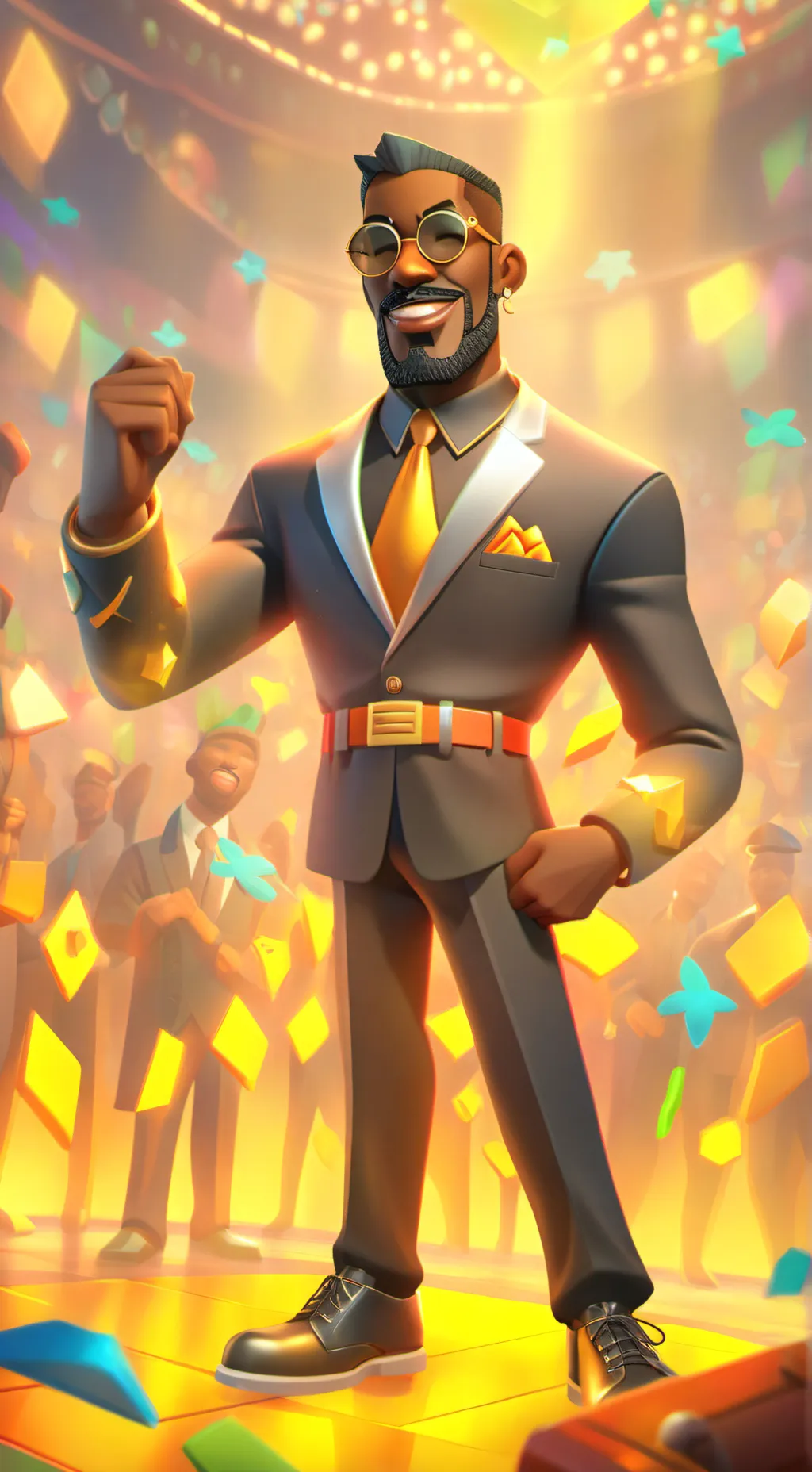 ai character: פרחים background