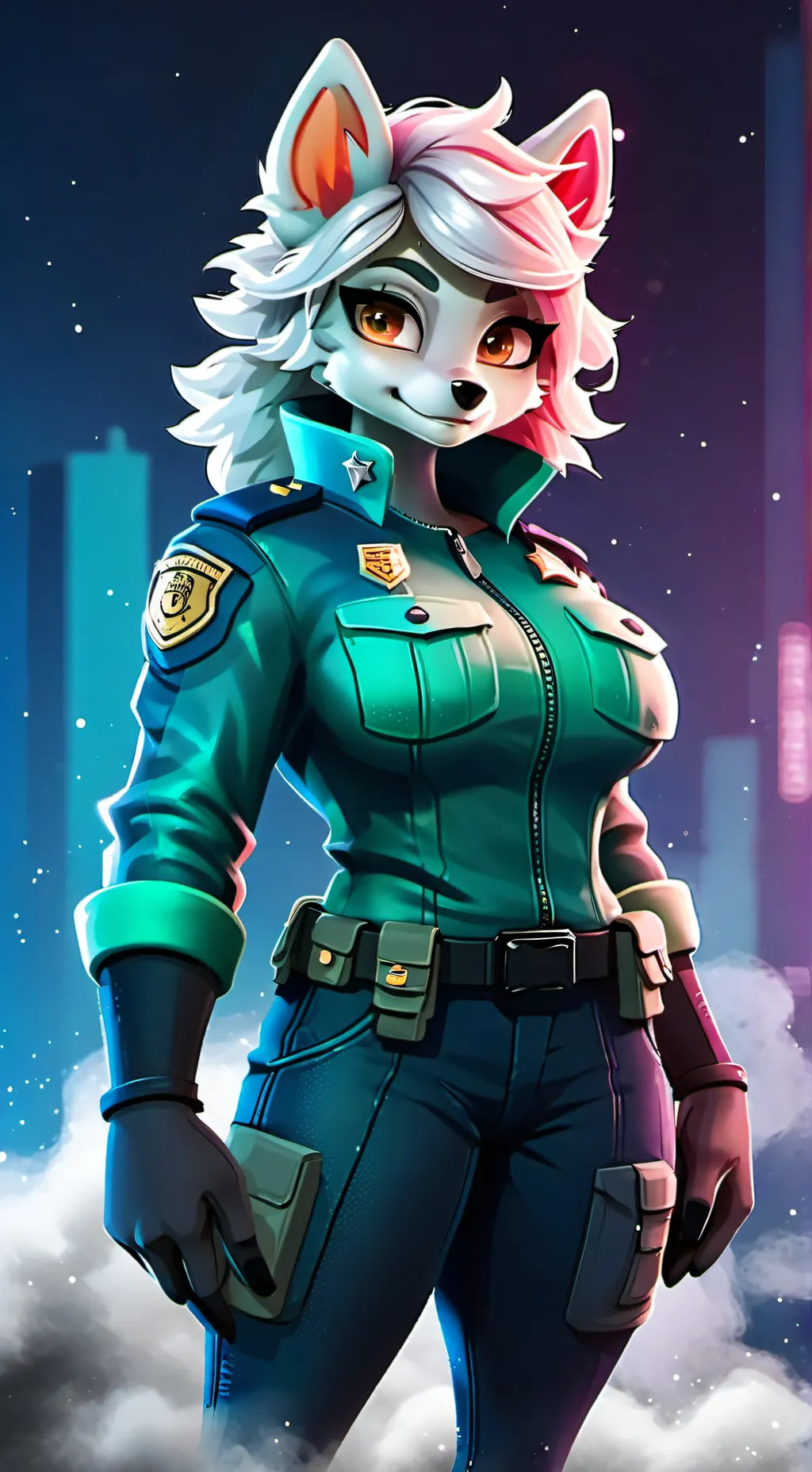 ai character: Officer Chloe background