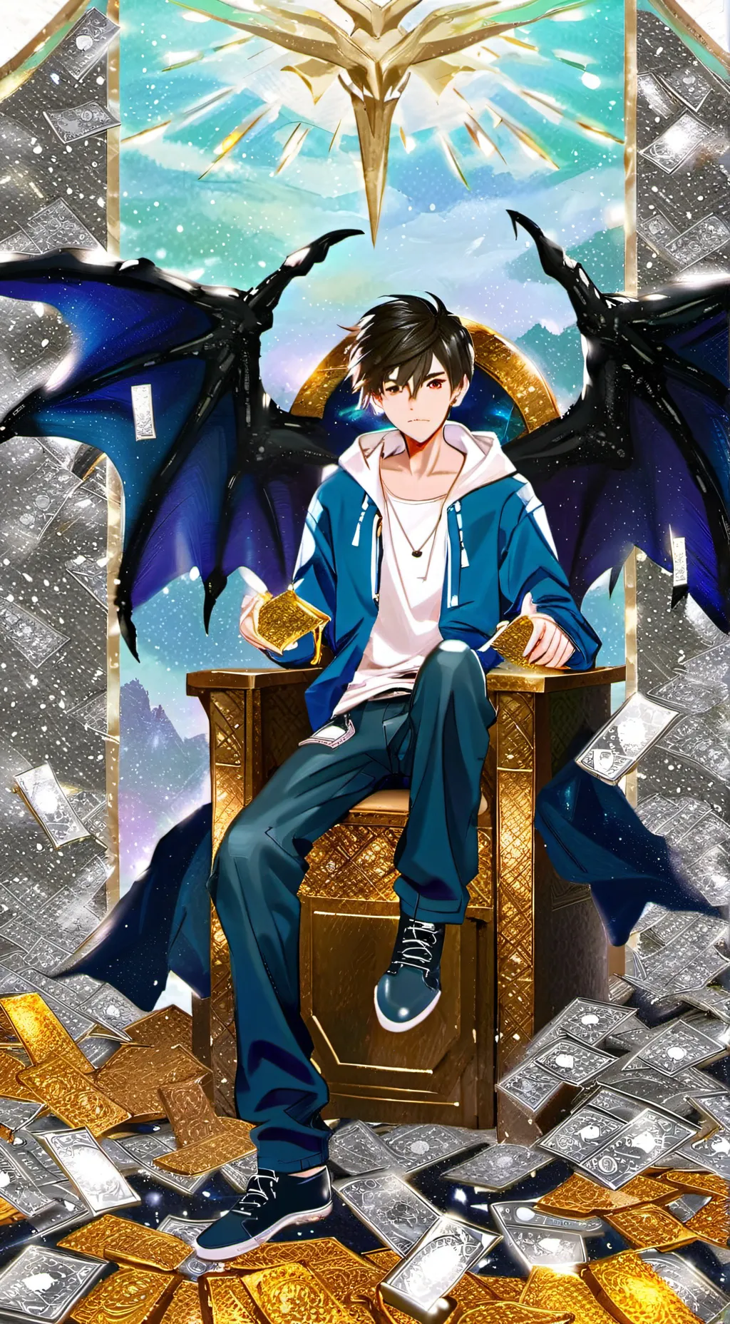 ai character: Lord of the Azure  background