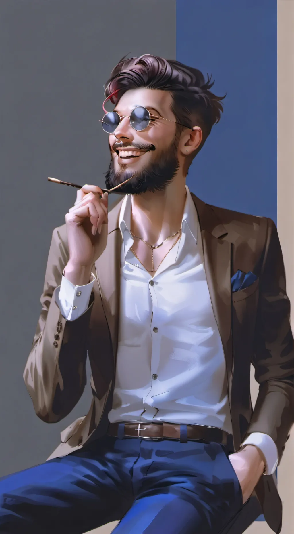 ai character: 💙 Tom 💙 background