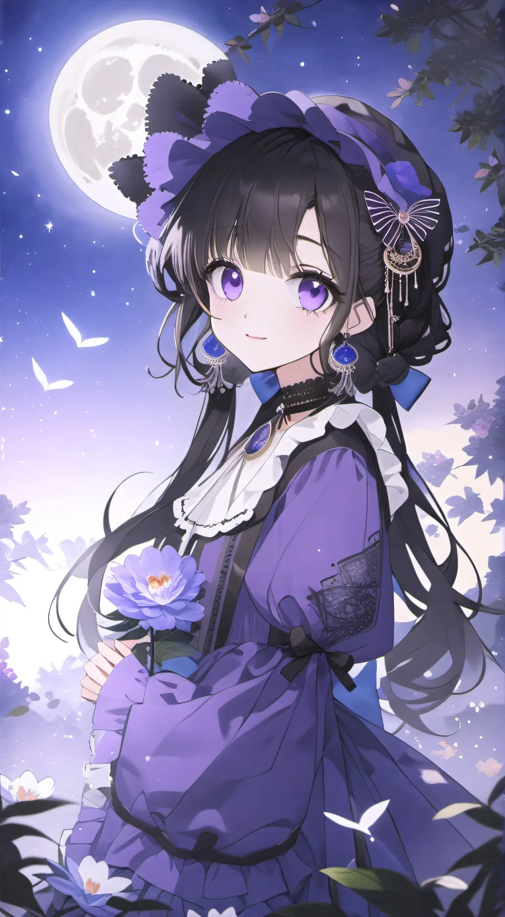 ai character: Luna background