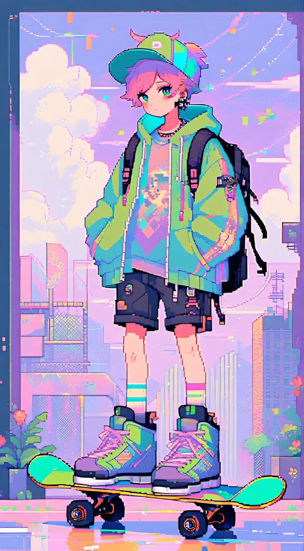 ai character: Sky Wander background