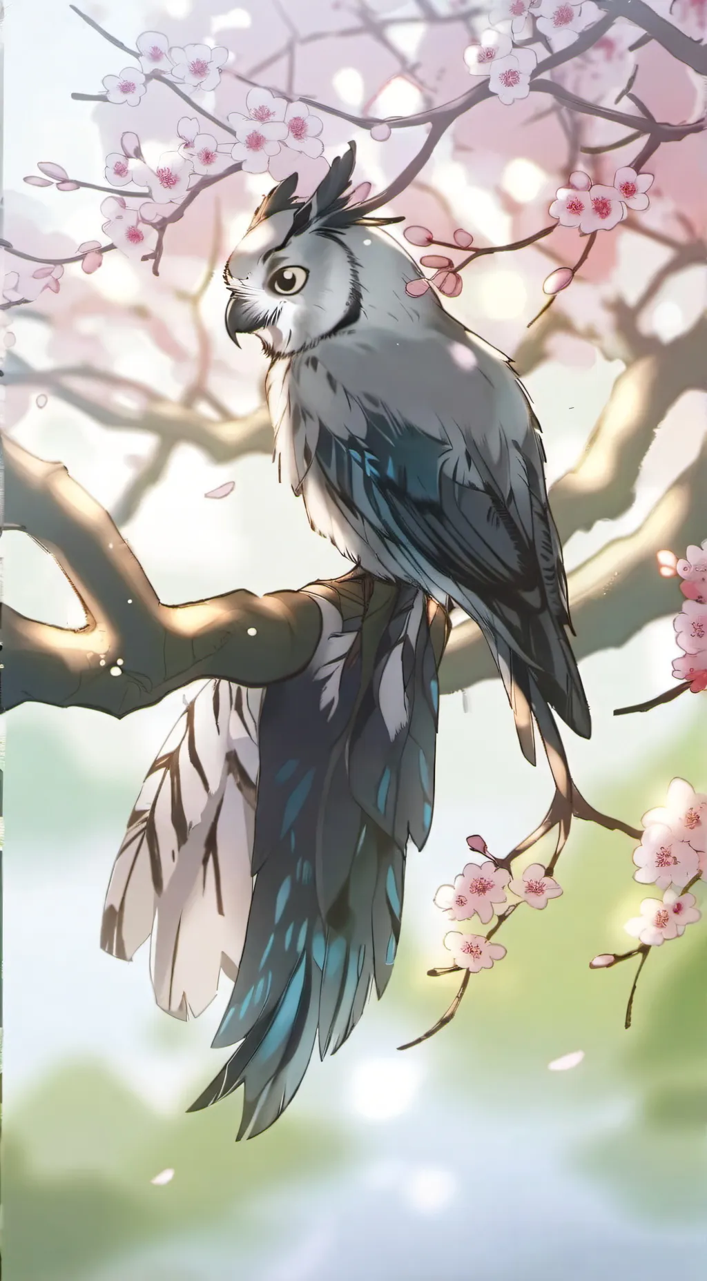 ai character: Silver background