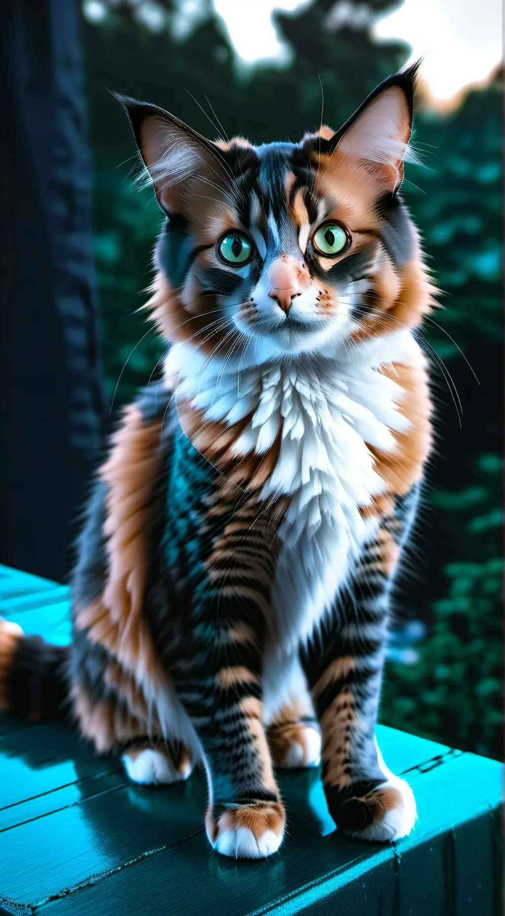 ai character: cookie (my cat)  background