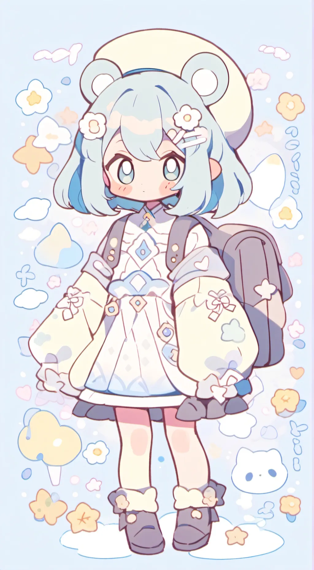 ai character: мили background