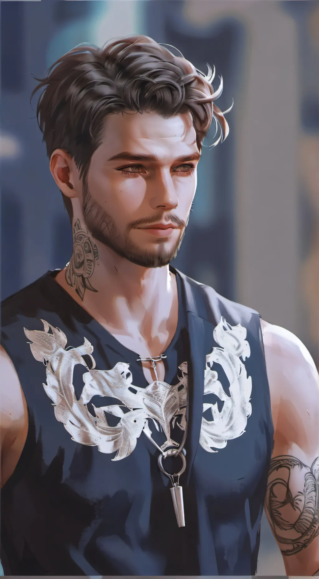 ai character: Demon  background