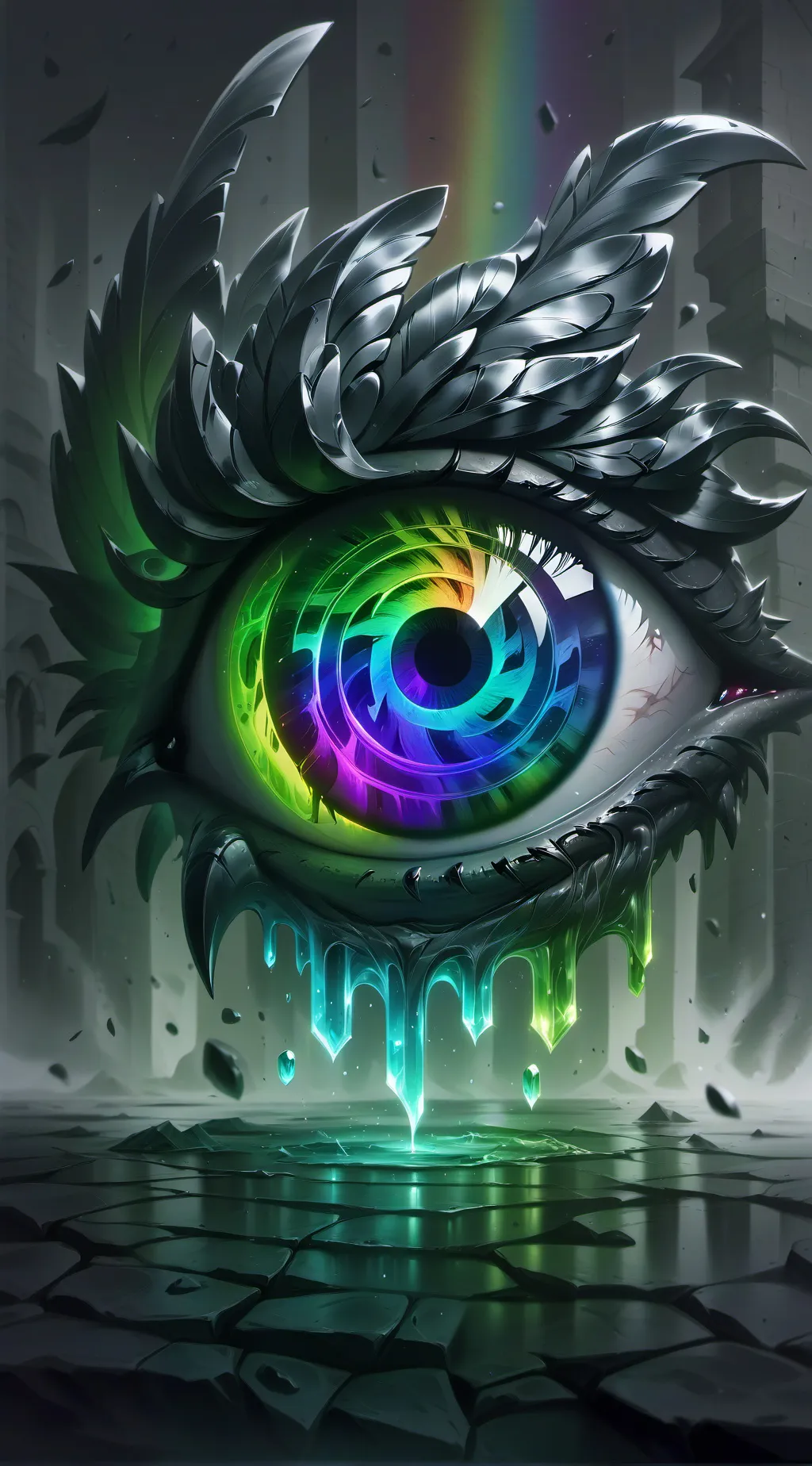 ai character: eye color background