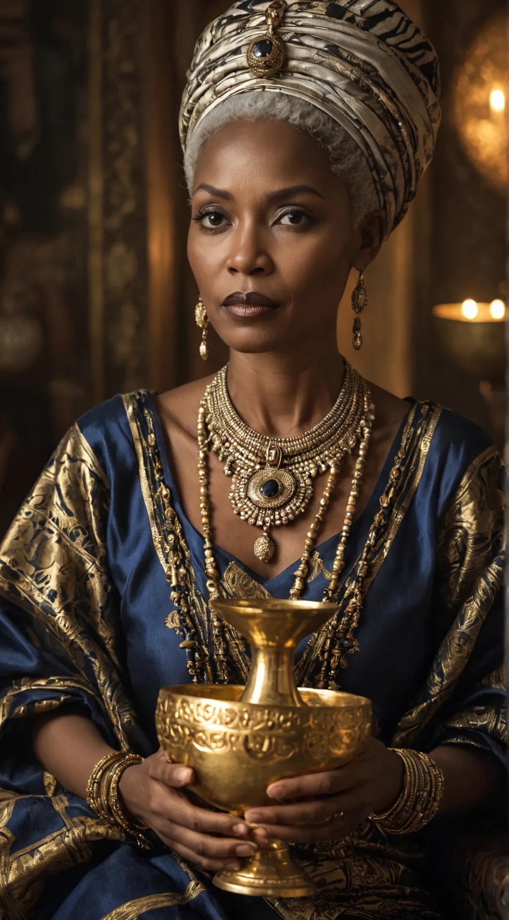 ai character: Grandmama Addams background