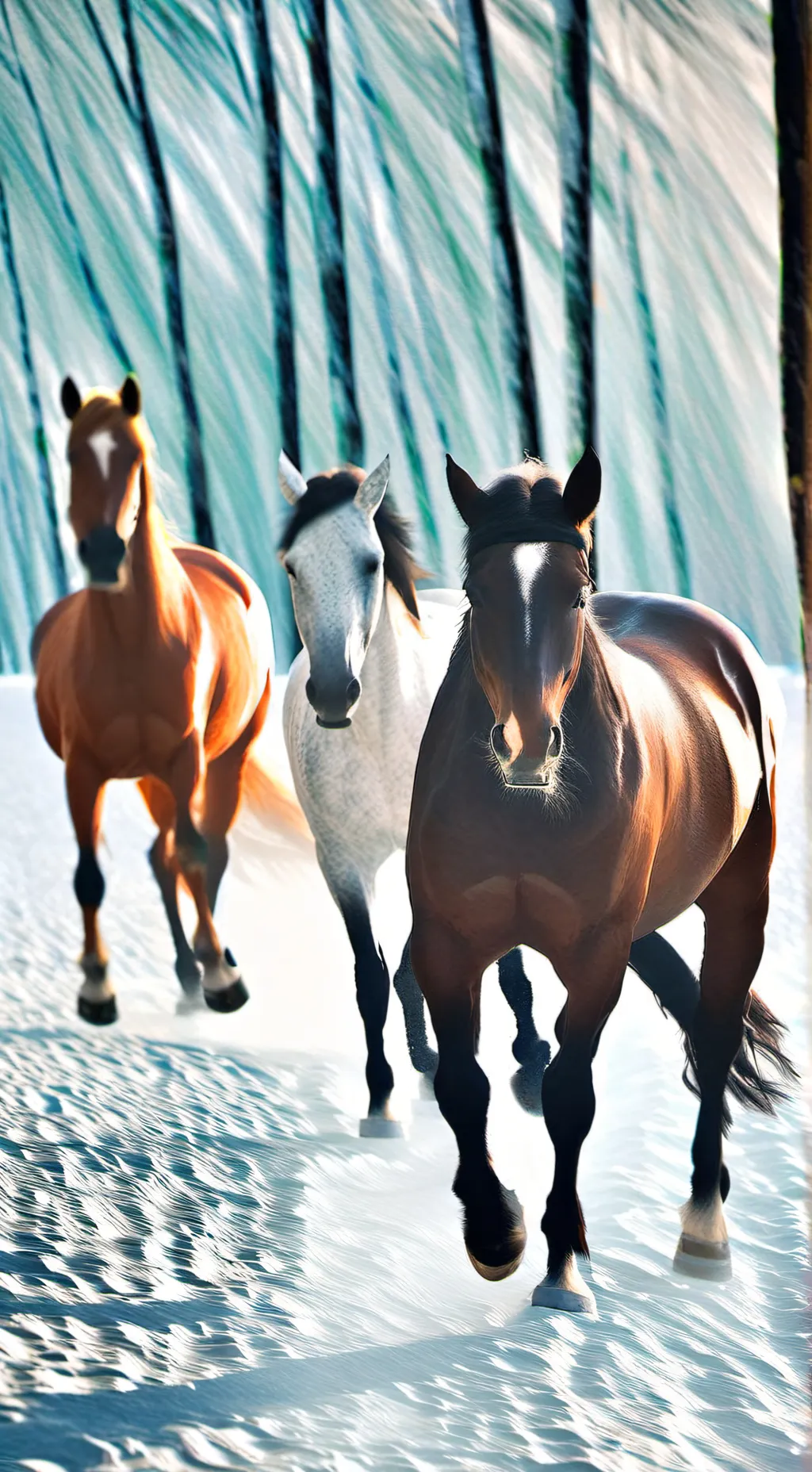 ai character: Horse herd background