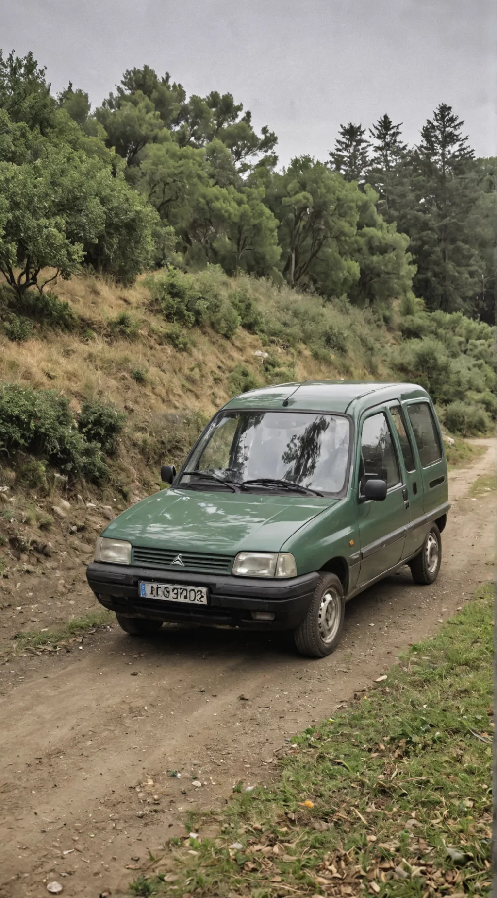 ai character: Citroen Berlingo  background