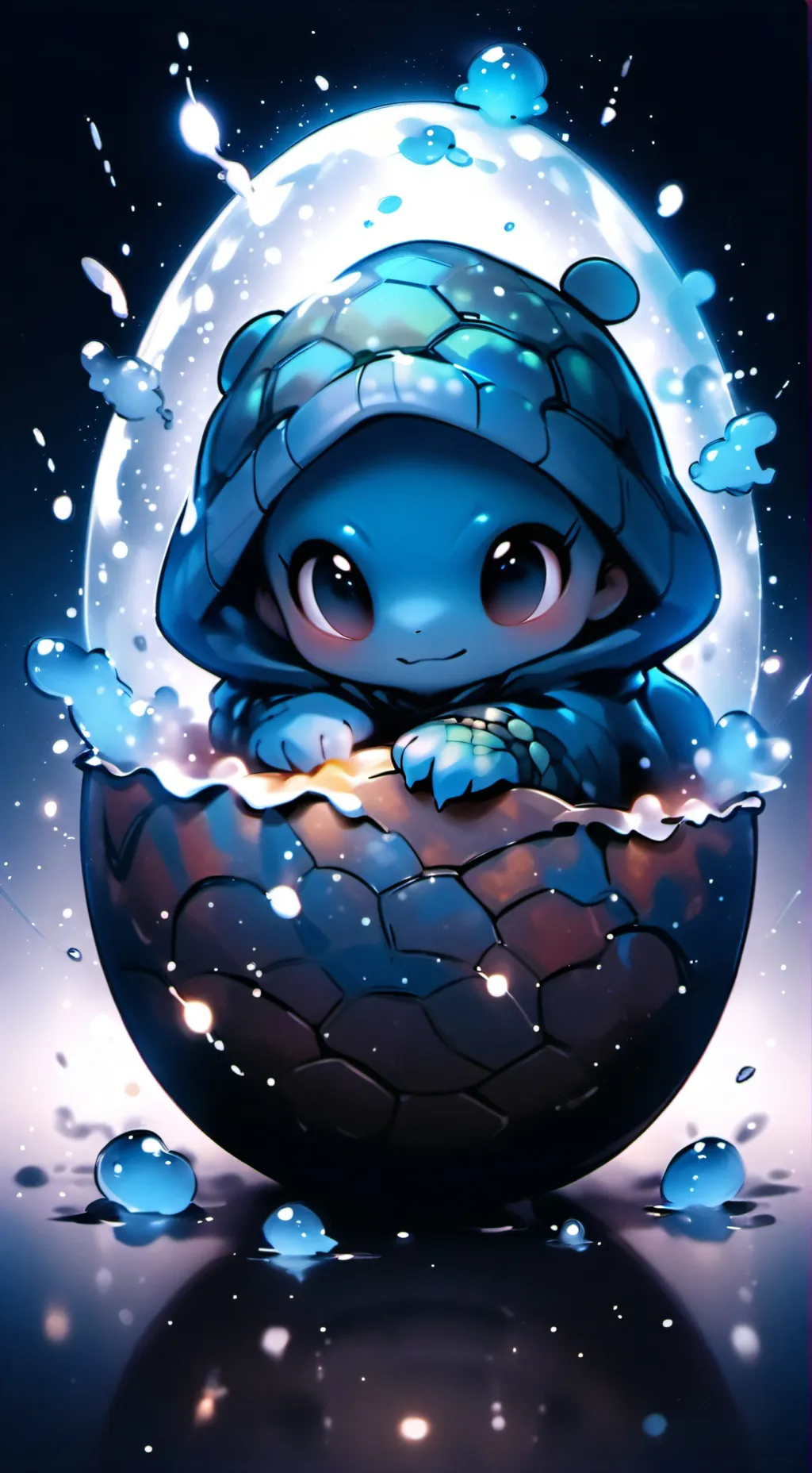 ai character: baby sqiurtle background