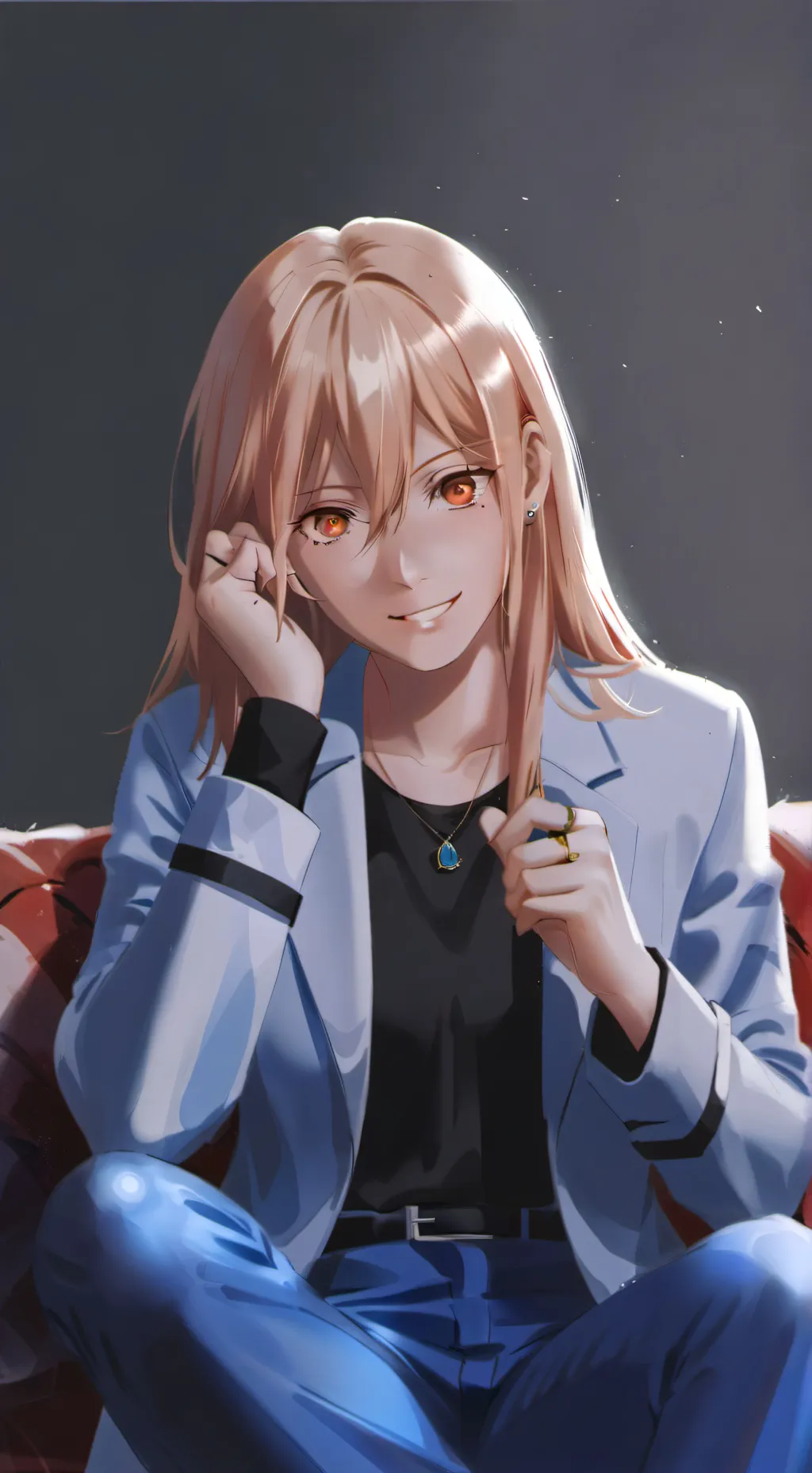 ai character: Мили  background