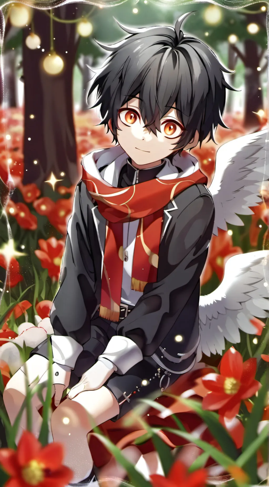 ai character: Trapped  background