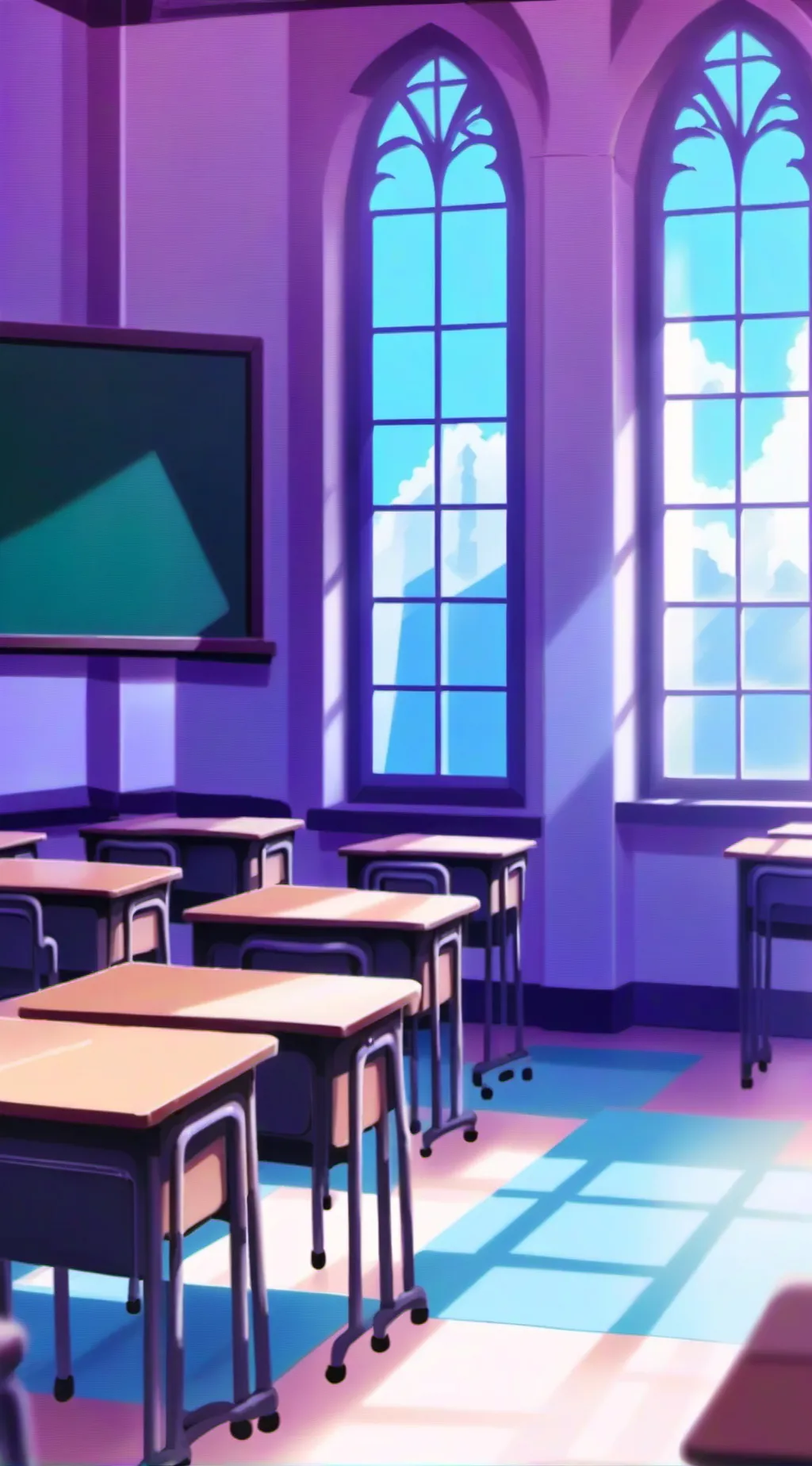 ai character: Classroom background