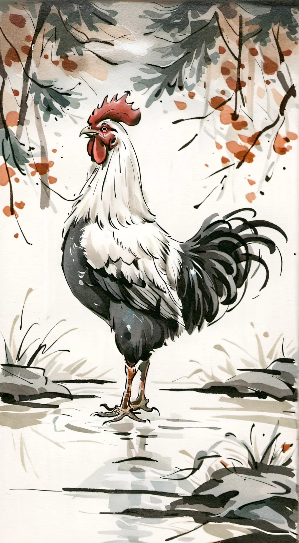 ai character: Chicken background