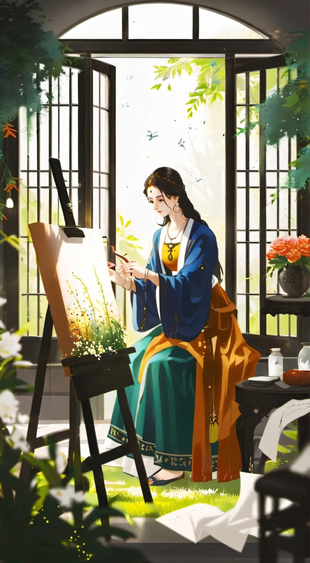 ai character: Idk>_< background